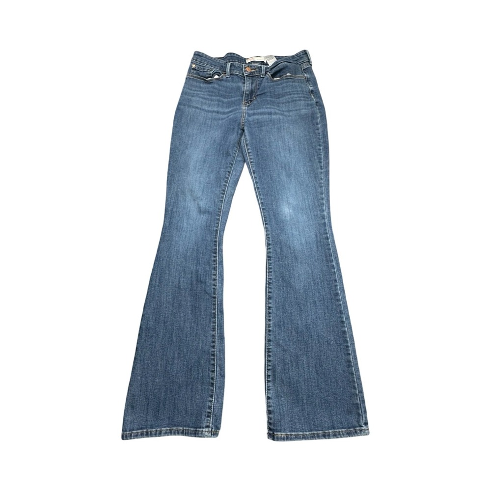 Signature Levi Strauss Jeans Womens 10M Blue Mid Rise Bootcut Stretch Denim Pant